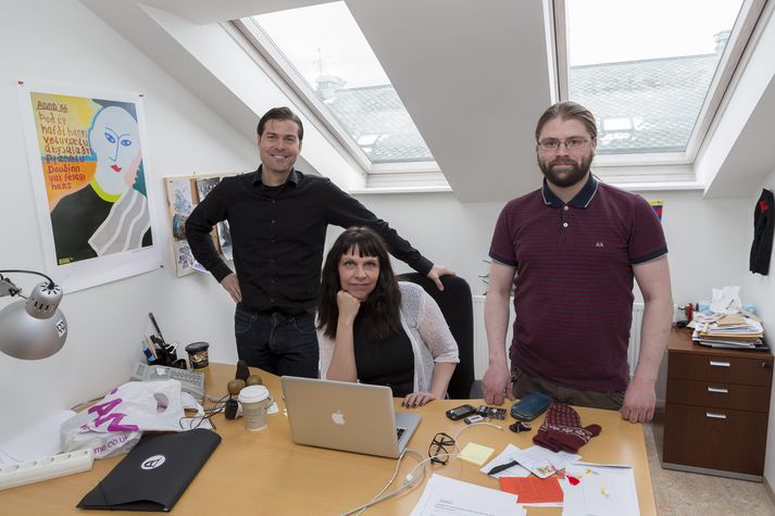 The Icelandic Pirate Party's three members of parliament: Jón Þór Ólafsson (far left), Birgitta Jónsdóttir and Helgi Hrafn Gunnarsson.