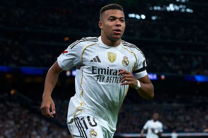 Mbappe náði ekki að koma boltanum í netið í dag frekar en neinn af samherjum hans í Real Madrid