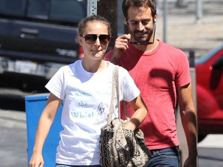 Natalie Portman ásamt Benjamin.