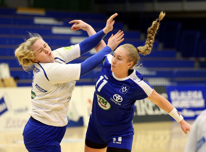 Helena Rut Örvarsdóttir skoraði sigurmark Stjörnunnar í kvöld.