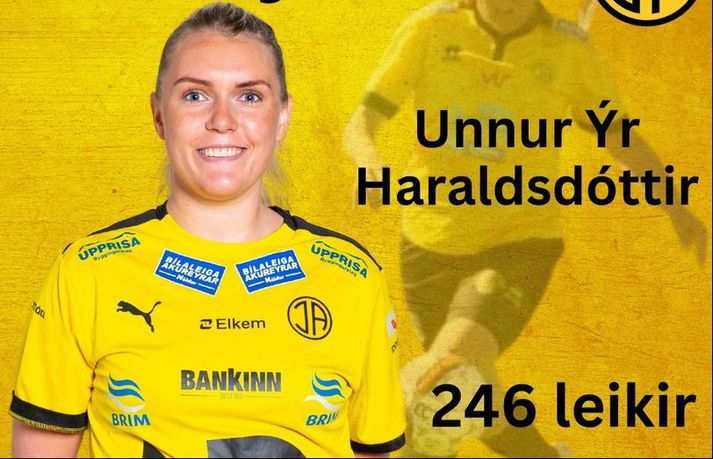 Unnur Ýr Haraldsdóttir á að baki langan feril í Skagabúningnum.