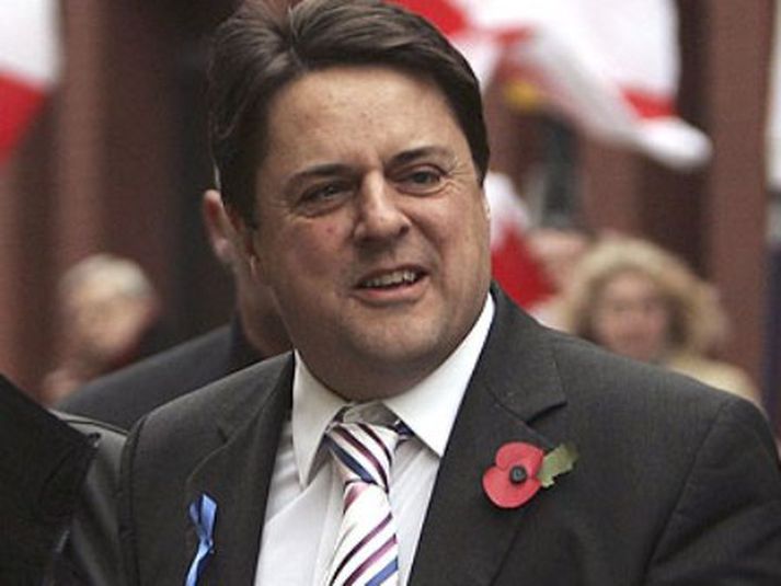 Flokksleiðtoginn Nick Griffin.