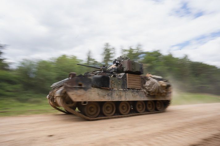 M2/M3 Bradley bryndreki á æfingu bandaríska hersins í Þýskalandi.