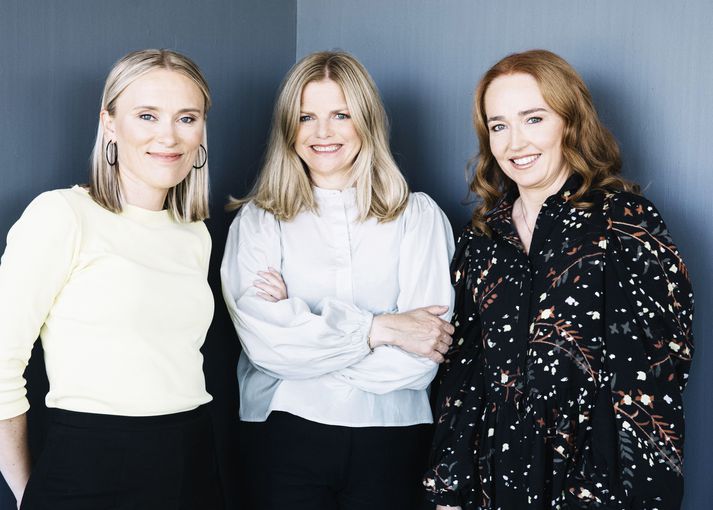 Jenný Ruth Hrafnsdóttir, Helga Valfells og Hekla Arnardóttir, meðeigendur hjá Crowberry Capital.