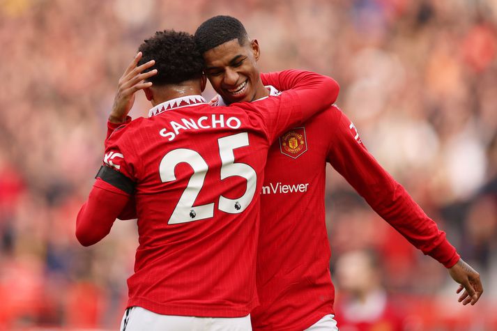 Jadon Sancho og Marcus Rashford voru lánaðir út á síðasta tímabili. 