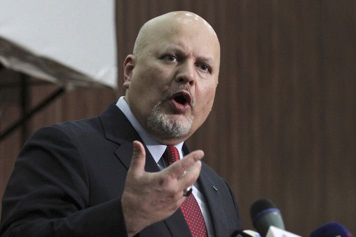 Karim Khan, yfirsaksóknari Alþjóðaglæpadómstólsins, sem sætir bandarískum refsiaðgerðum vegna handtökuskipunar sem var gefin út á hendur leiðtogum Ísraels.