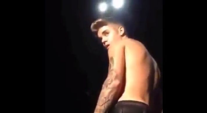 Justin Bieber á tónleikunum