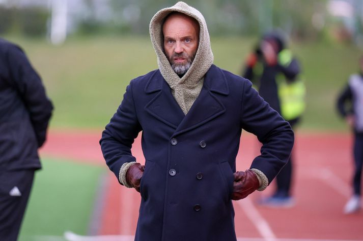 Arnar Gunnlaugsson á hliðarlínunni í leik kvöldsins.
