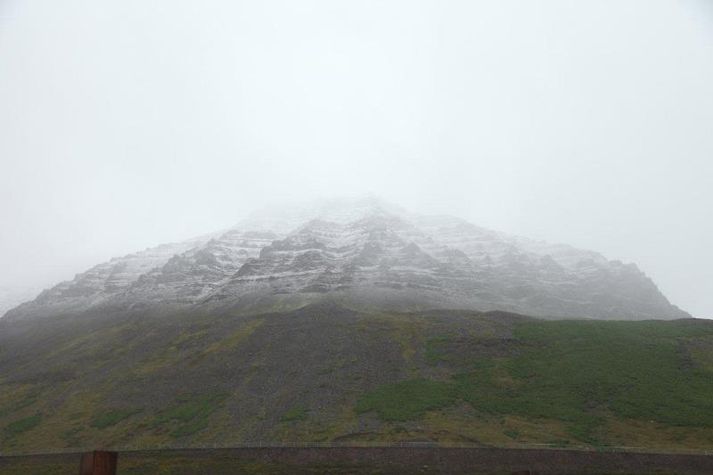Hafþór Gunnarsson tók þessa mynd af Traðarhyrnu í gær.