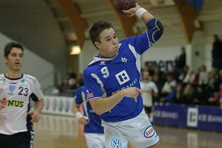 Elías Már Halldórsson í leik með Stjörnunni í fyrra.