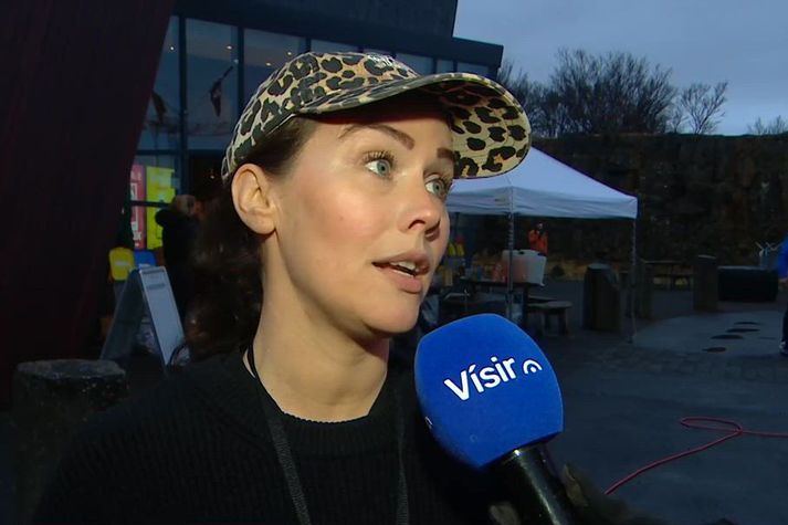 Ósk Gunnarsdóttir greindist með alvarlega taugaröskun en var mætt í Öskjuhlíðina í dag.