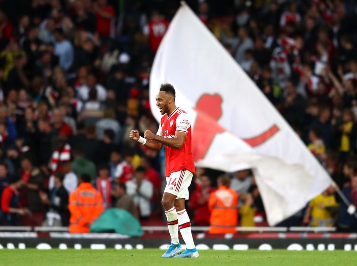 Pierre-Emerick Aubameyang gæti yfirgefið Arsenal í sumar.