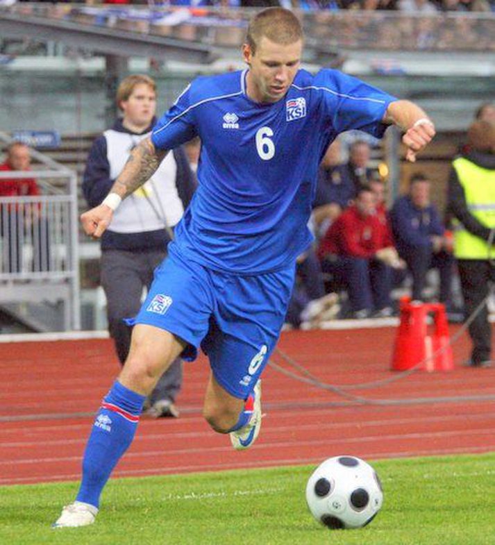 Grétar Rafn Steinsson, leikmaður íslenska landsliðsins.