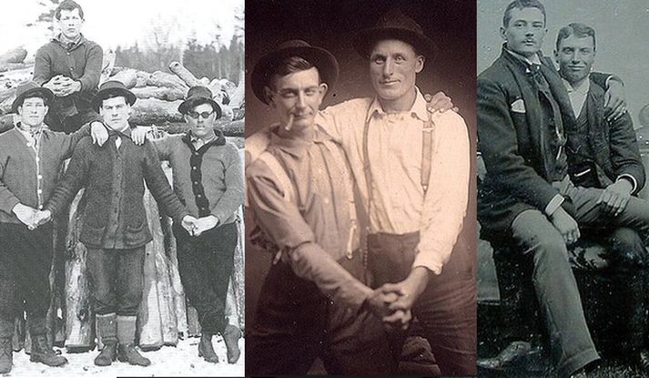 Þessar myndir eru fengnar að láni úr bók Johns Ibson: Picturing Men, en þó svo að þær séu ekki af íslenskum körlum eru þær meðal þess sem kveikti áhuga Helga á rannsóknarefninu.
