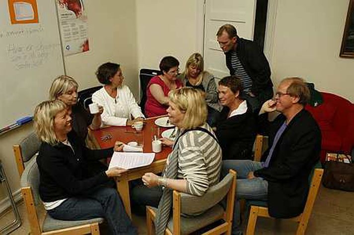 Kennarar í Austurbæjarskóla. Þeir njóta mikils trausts líkt og aðrir kennarar á Íslandi. 