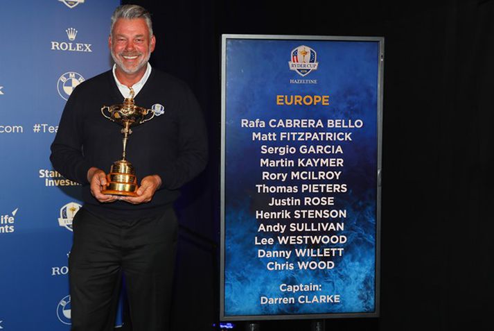 Darren Clarke, fyrirliði Evrópu.