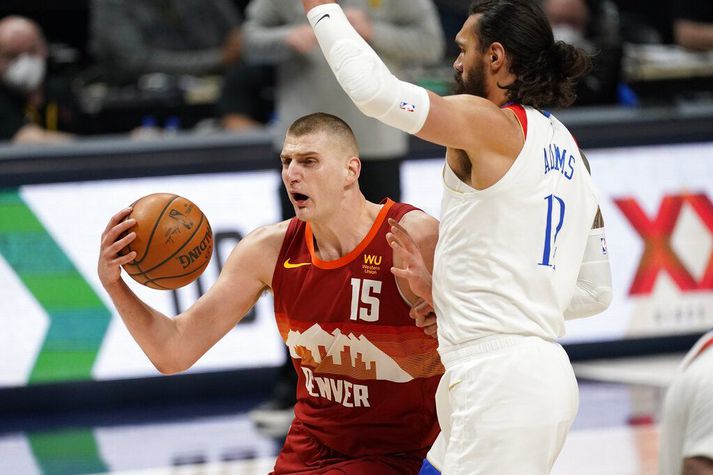 Nikola Jokic tryggði Denver Nuggets sigur í nótt.