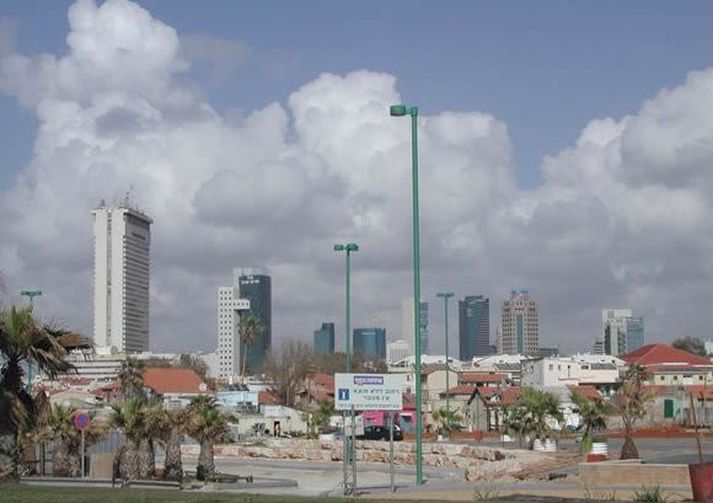 Miðbær Tel Aviv.