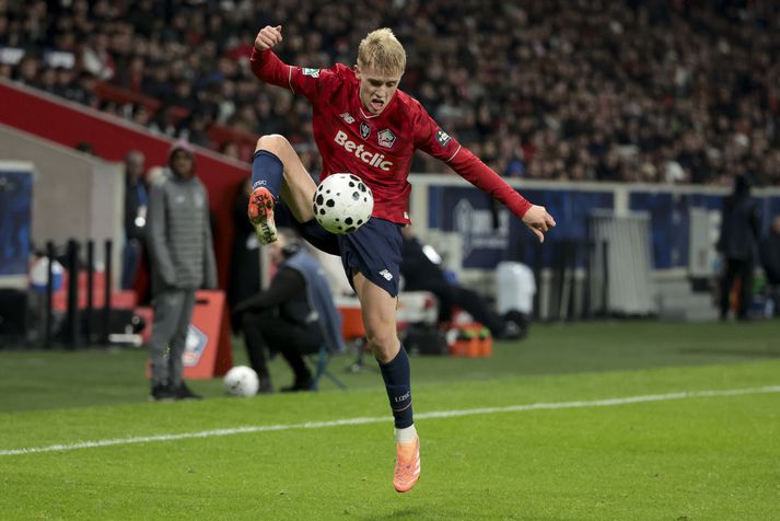 Hákon Arnar Haraldsson og félagar í Lille misstu af góðu tækifæri í kvöld til að ná í mikilvæg stig í Evrópudeildinni.