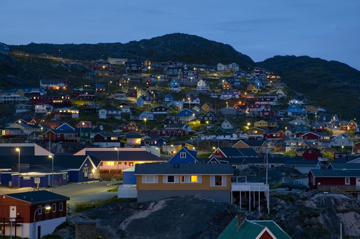 Þetta var í annað skiptið sem flogið var til Grænlands í vikunni.