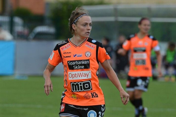 Sif Atladóttir spilaði allan leikinn í hjarta varnarinnar hjá Kristianstad.