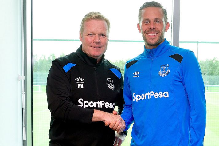 Gylfi Þór Sigurðsson gekk til liðs við Everton í sumar, eftir að deildin var farin af stað.