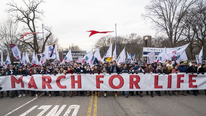 March for Life eru samtök sem berjast gegn þungunarrofi og halda árlega kröfugöngu.