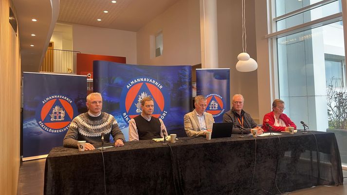 Viðbragðsaðilar á upplýsingafundi á hádegi 11.11. 