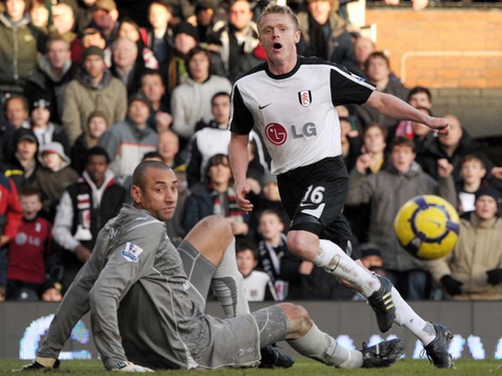 Heurelho Gomes stóð sig vel í marki Tottenham í dag.