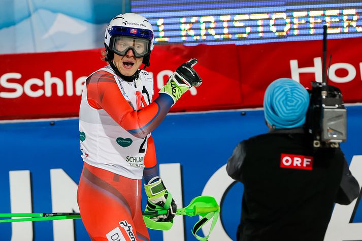 Henrik Kristoffersen var allt annað en sáttur.