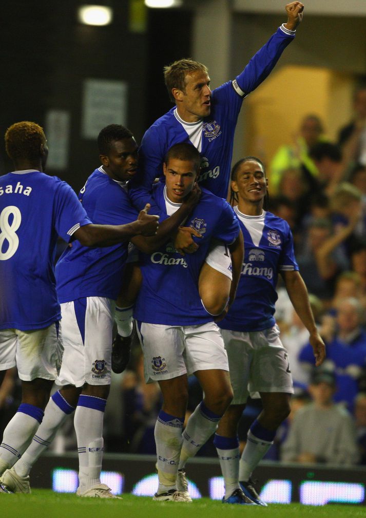 Rodwell fagnar öðru marki sínu gegn Sigma.