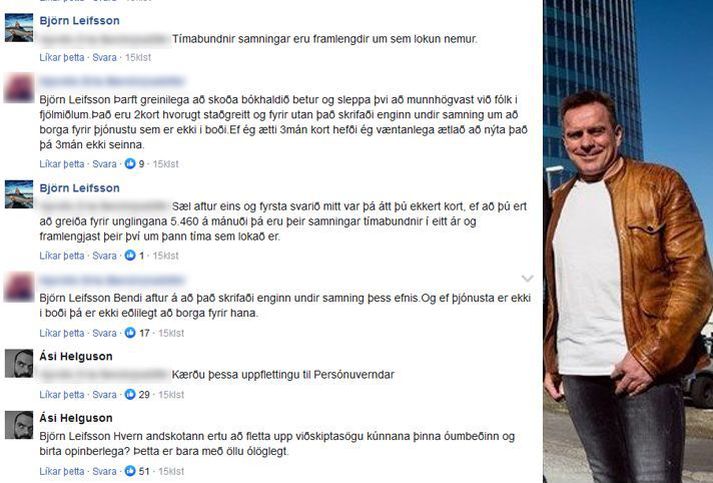 Hér má sjá skjáskot af umræðunni í athugasemdakerfi Vísis á mánudag.