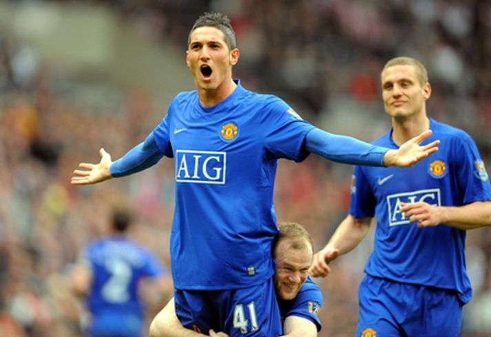 Federico Macheda var aftur hetja Manchester United