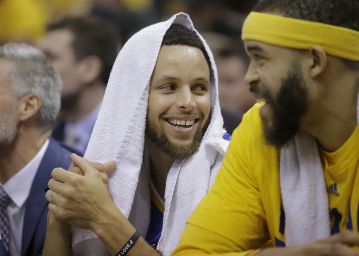 Stephen Curry hefur gaman af hlutunum