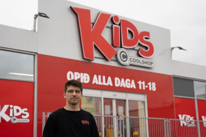 Ólafur Hrafn Halldórsson, rekstrarstjóri Kids Coolshop á Íslandi. Ný verslun verðu opnuð á morgun, laugardag.