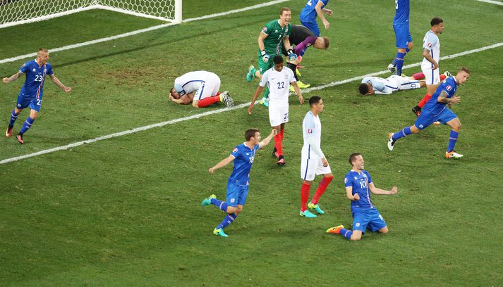 Ísland vann England í 16-liða úrslitum Evrópumótsins í knattspyrnu sumarið 2016.
