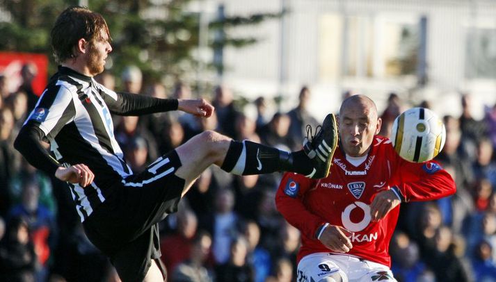 Úr leik KR og ÍBV sem fór fram í síðasta mánuði.