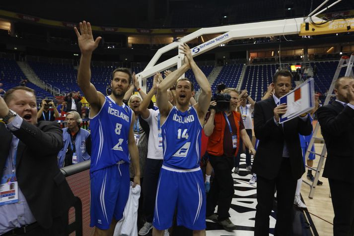 Logi Gunnarsson, Hlynur Bærginsson og strákarnir í körfuboltalandsliðinu stóðu sig vel á sínu fyrsta Eurobasket-móti.