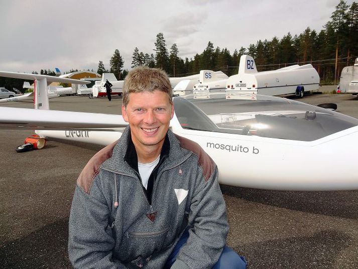 Svifflugan sem Steinþór flaug í Noregi er af gerðinni Glasflugel Mosquito.