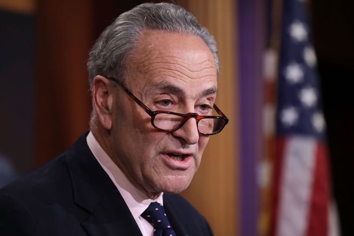 Chuck Schumer, leiðtogi demókrata í Öldungadeild Bandaríkjaþings.