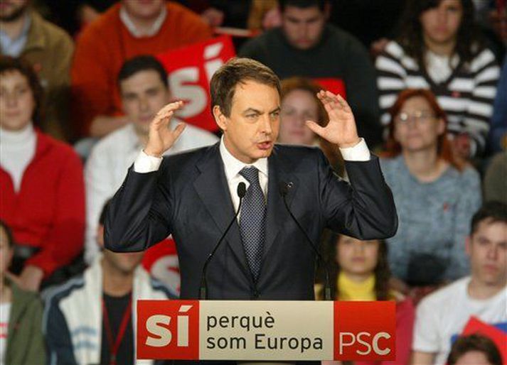 Jose Luis Zapatero forsætisráðherra Spánar.