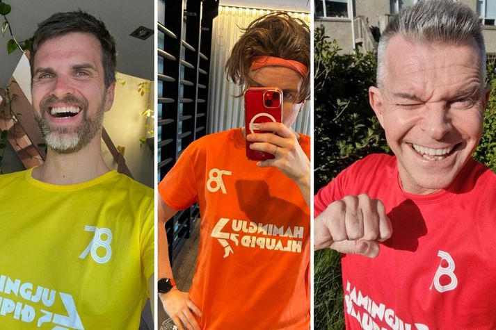 Bjarni Snæbjörnsson Vera Illugadóttir og Páll Óskar láta sig ekki vanta í Elliðaárdalinn á laugardaginn þegar Haminguhlaupið fer fram í fyrsta sinn.