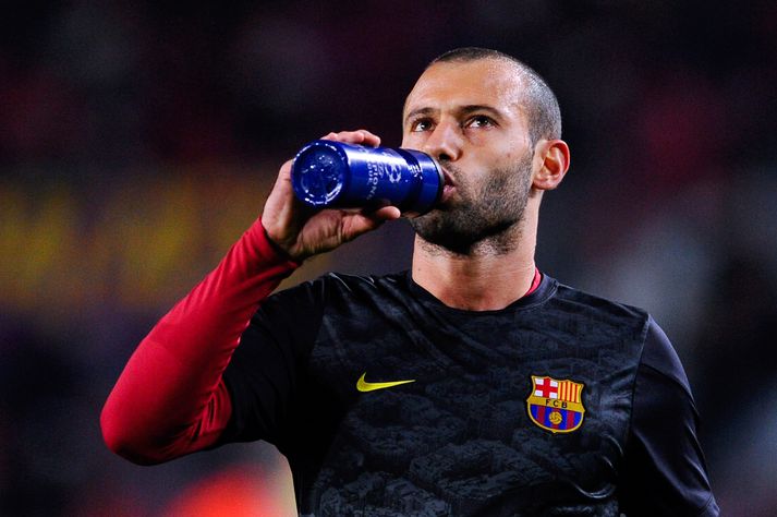 Javier Mascherano mætir með Barcelona til Manchester í vikunni.
