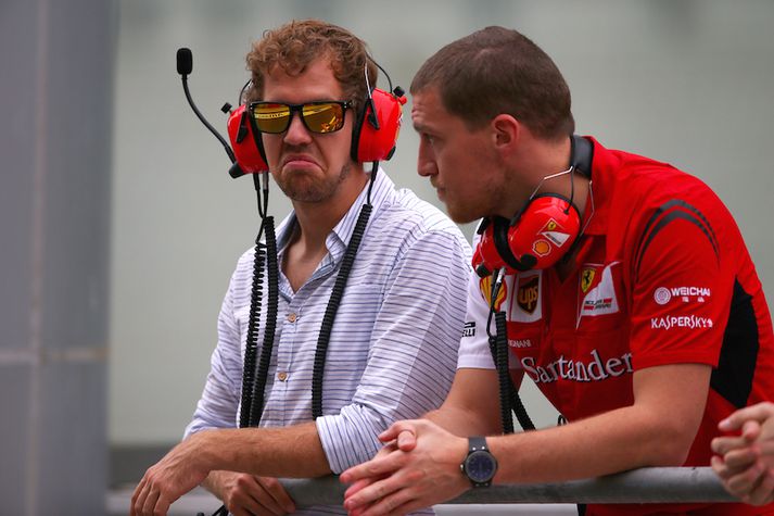 Sebastian Vettel með skeifu.