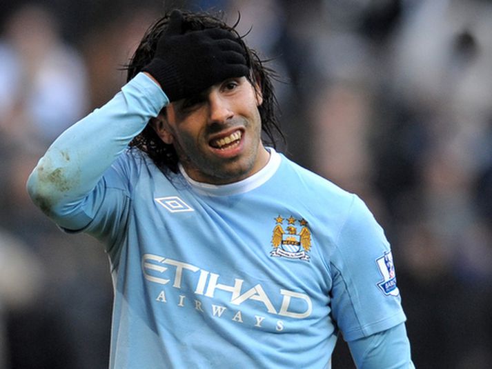 Carlos Tevez er aðalandlit Manchster City.