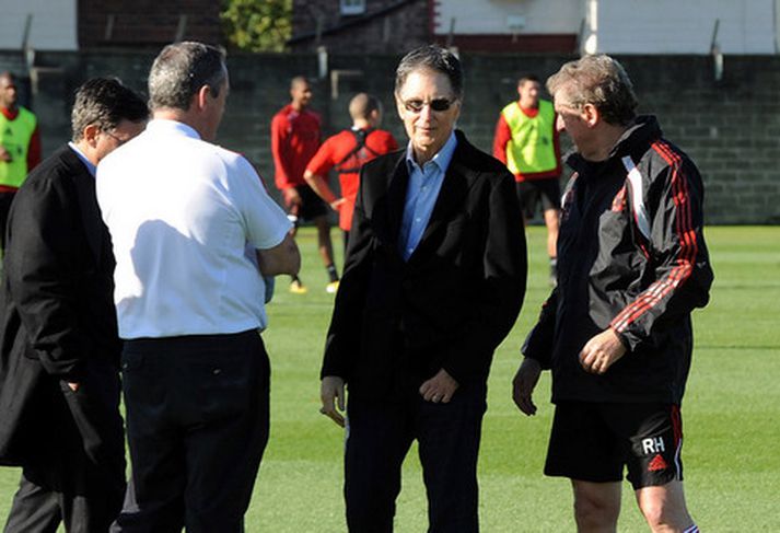 John Henry, nýr eigandi Liverpool, ræðir hér við Roy Hodgson.
