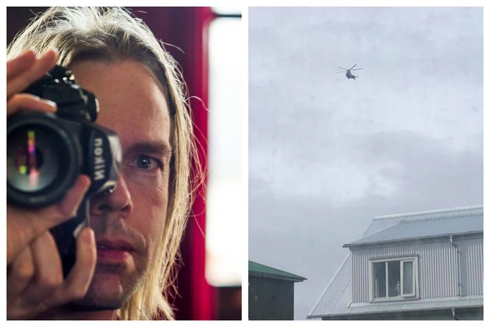 Sigtryggur Ari þorði ekki að fara með byssur sínar út í bíl vegna lífvarða Pence og þurfti því að fresta för sinni austur á land.