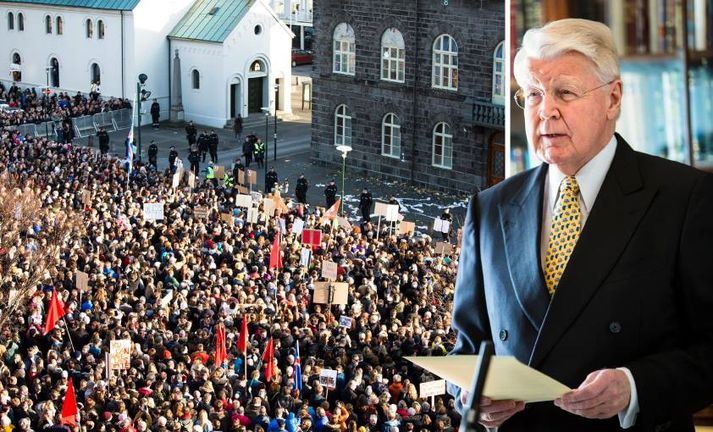 Ólafur Ragnar Grímsson, forseti Íslands, talaði um mótmælin undanfarið í yfirlýsingu