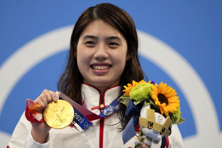 Zhang Yufei vann gullverðlaun í flugsundi á síðustu Ólympíuleikum en hún féll á lyfjaprófi í aðdraganda þeirra leika.