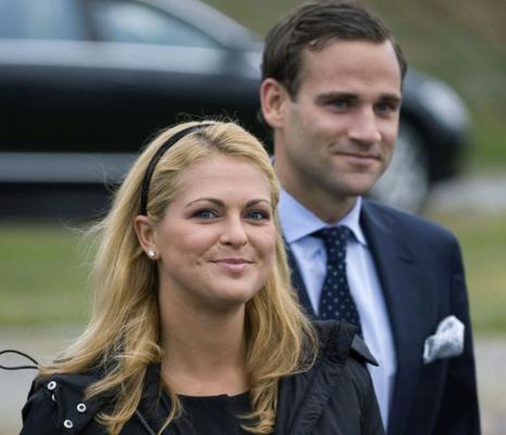 Madeleine prinsessa og Jónas Bergström.